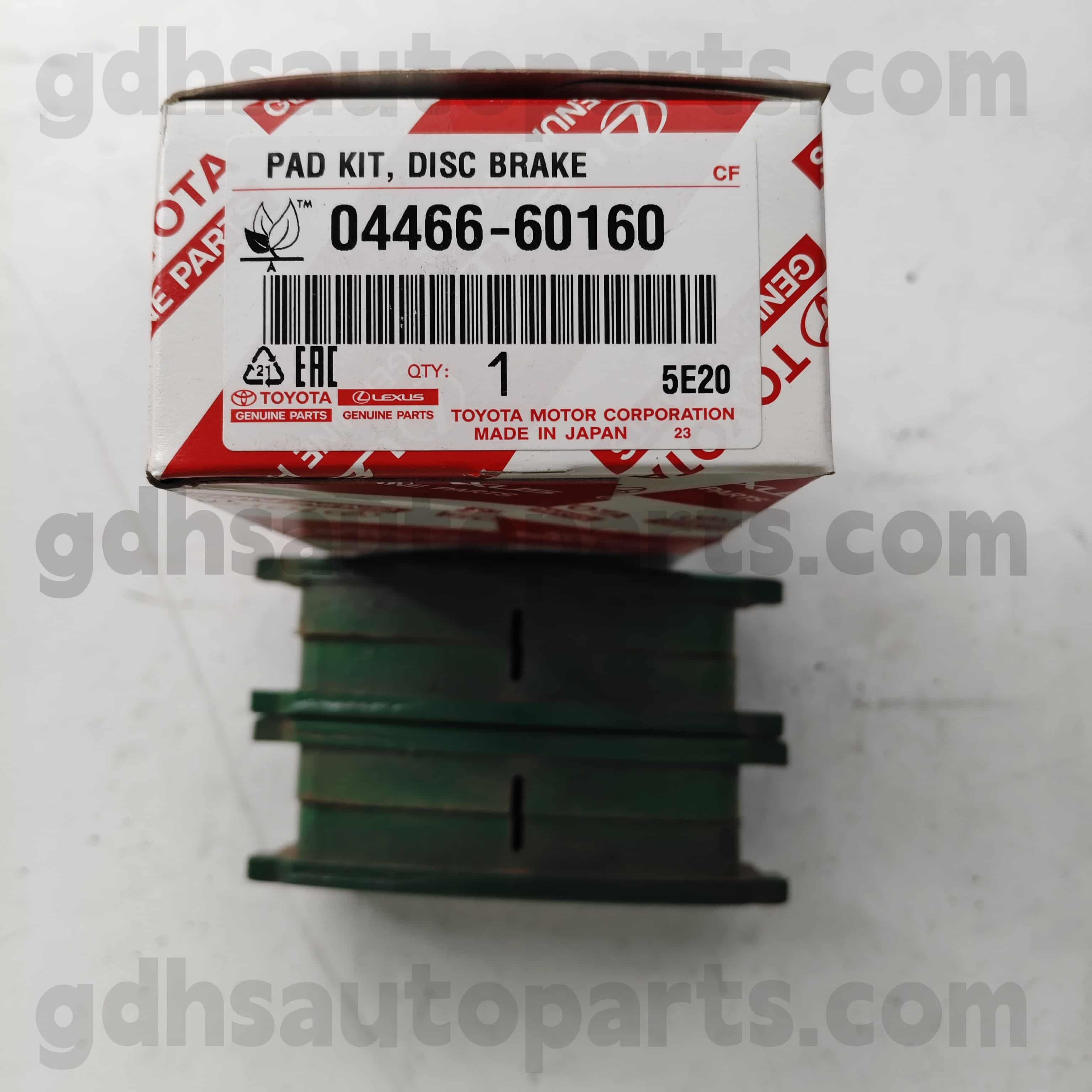 04466-60160 Toyota Origine Parts Zadní brzdová destička pro Land Cruiser 、 LX450D/460/570 podvozek č. Urj202