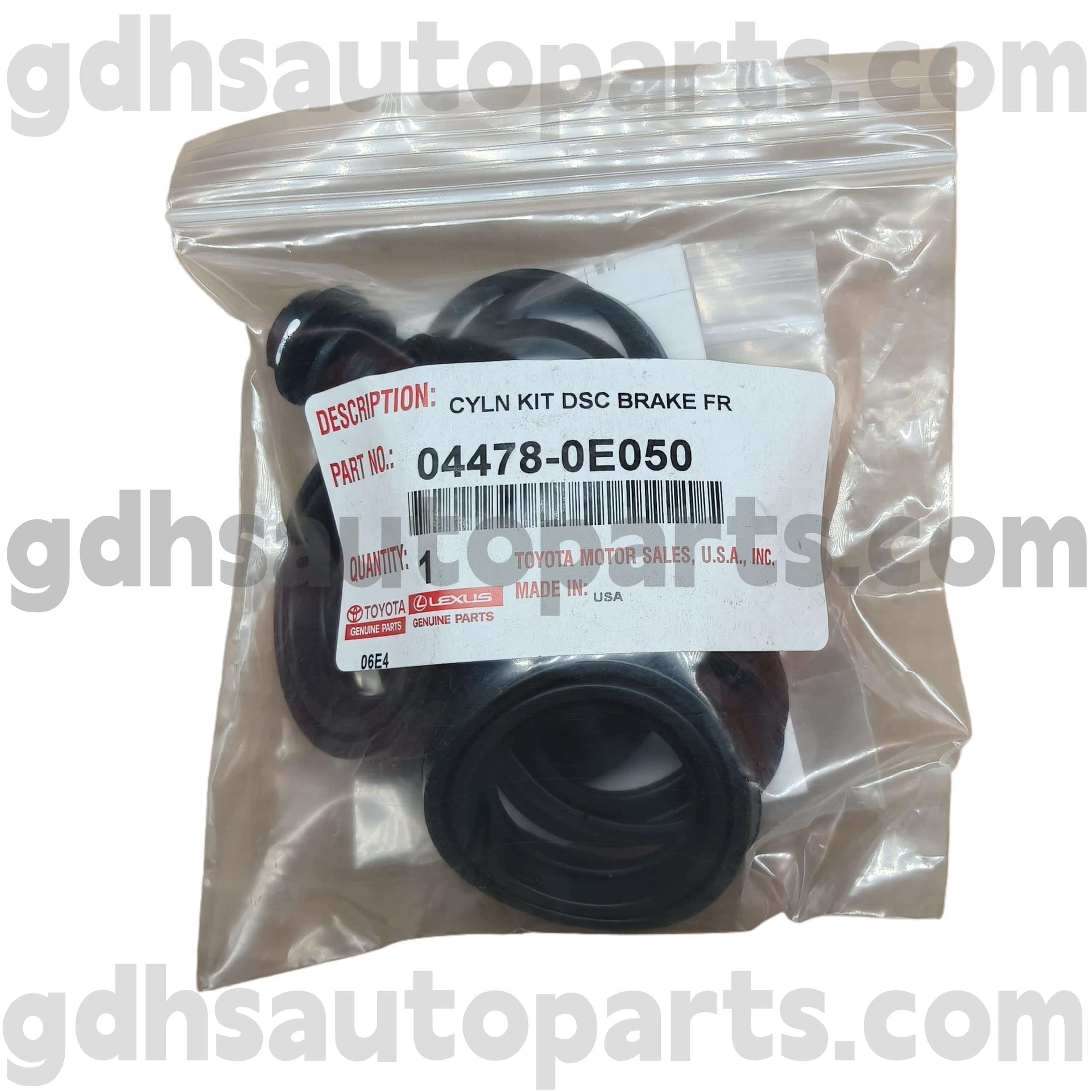 04478-0E050 Toyota Origine Parts Front Brake Brake Conpair Opravné sady pro Sienna, Highlander (NAP) podvozek č. ASU50, GSU5#