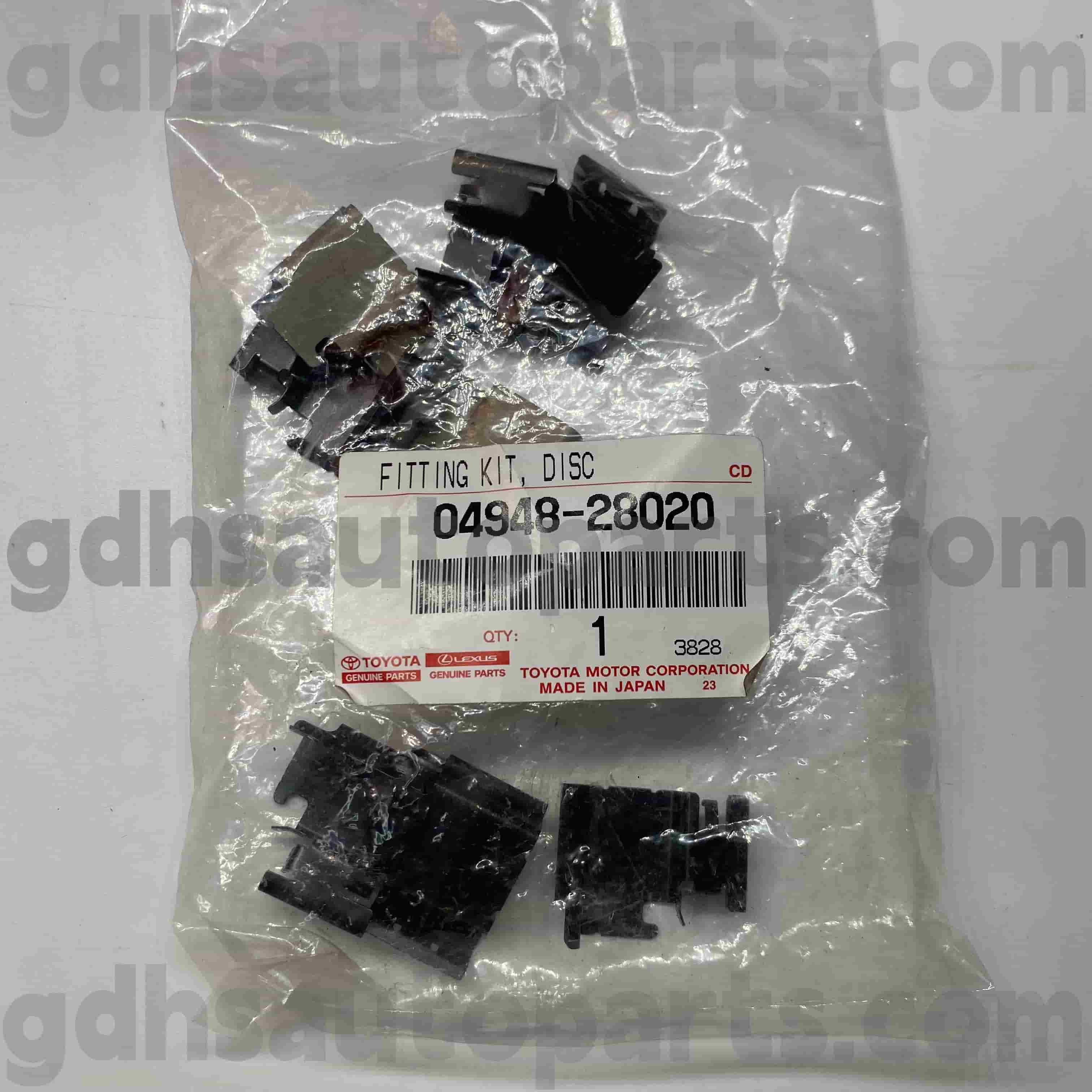 04948-28020 Toyota Origine Parts Brzdové opravné soupravy pro previa, Alphard, Previa, odhad podvozku č. GGH20
