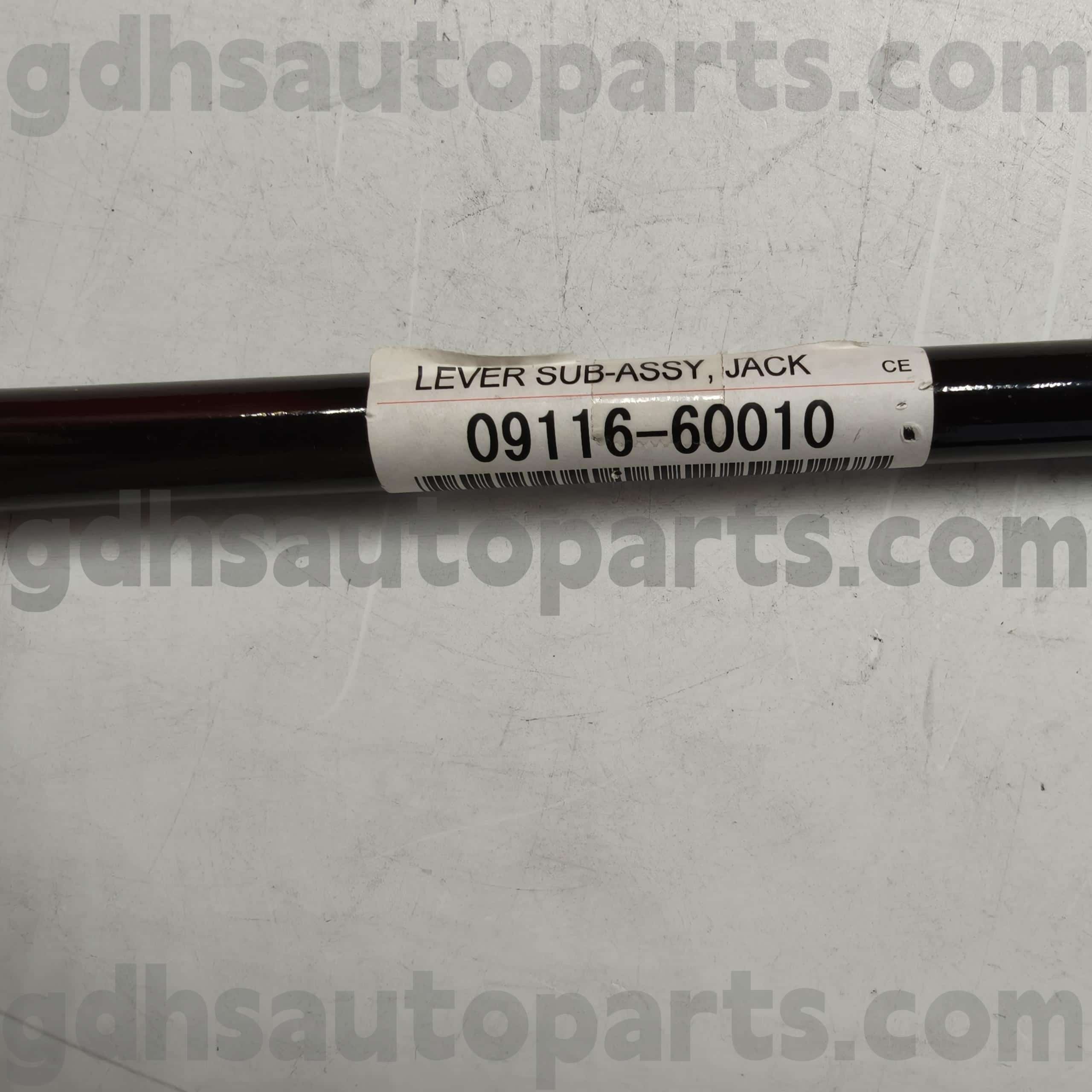 09116-60010 Toyota Origine Parts Jack Handle for Mega Cruiser, Previa, Granvia Chassis no. FZJ80