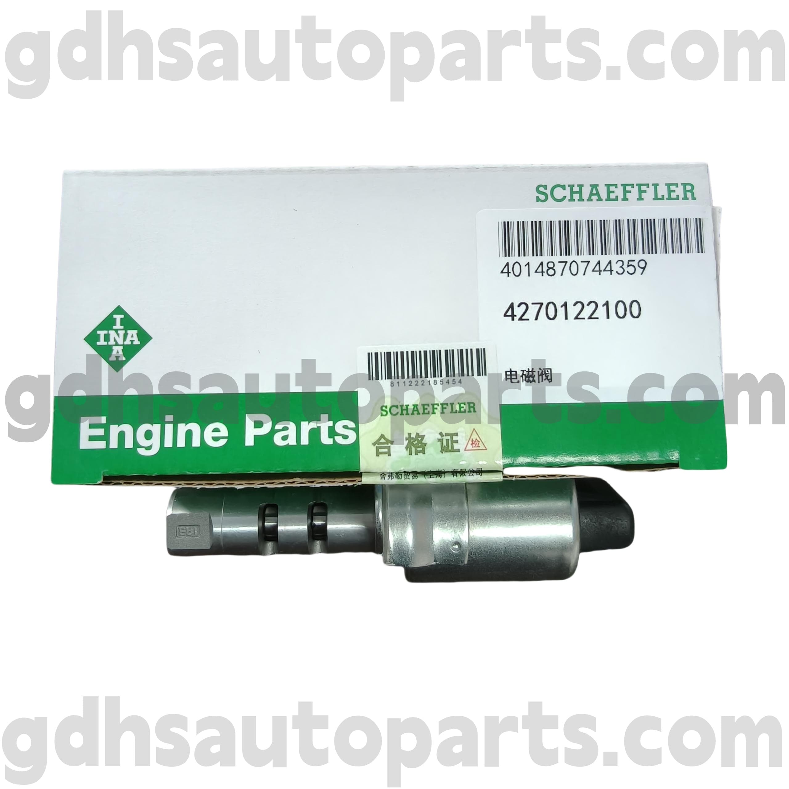 4270122100 Schaeffler ina vačkový hřídel solenoidní ventil pro Range Rover Evoque, Land Rover Freelander 2, Range Rover OE no. LR025652