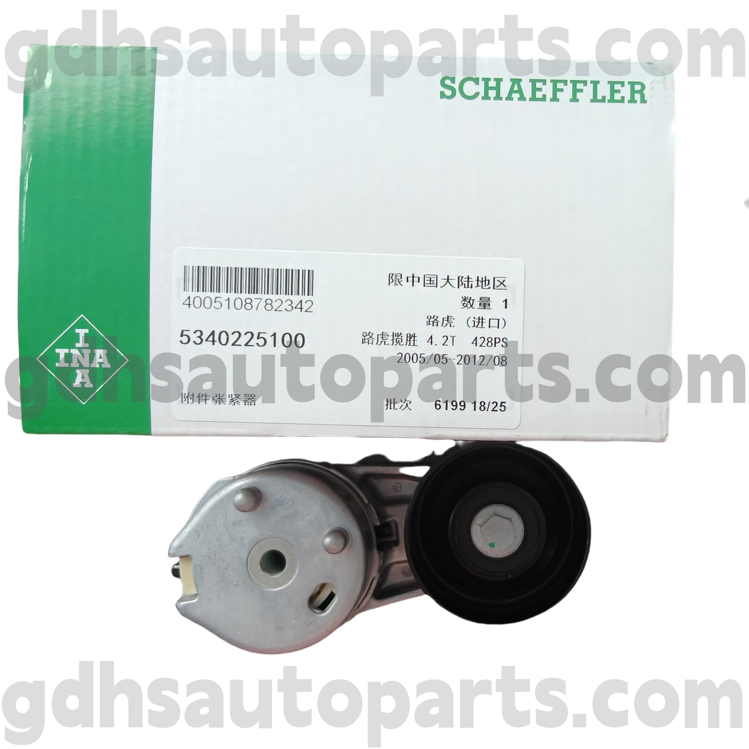 5340225100 Schaeffler ina hnací pás napínač pro Range Rover Sport, Range Rover OE no. PQG500030