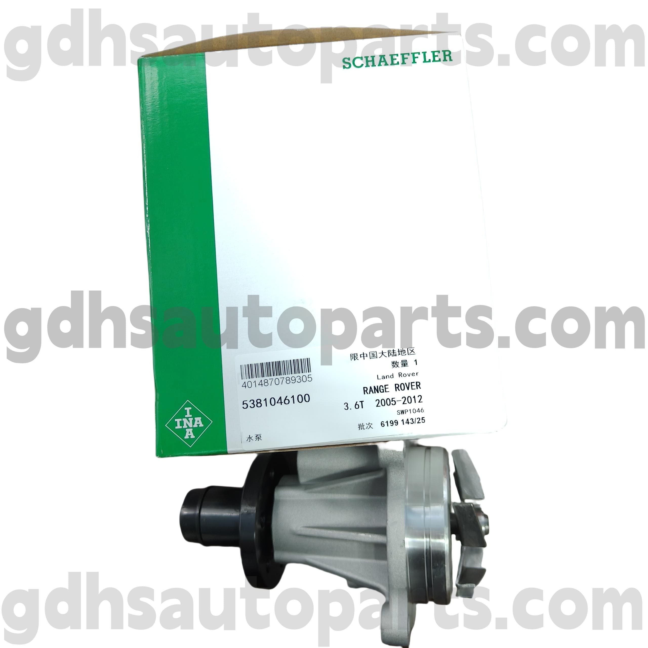 5381046100 Schaeffler Ina Water Pump pro Range Rover, Range Rover Sport OE no. LR008863