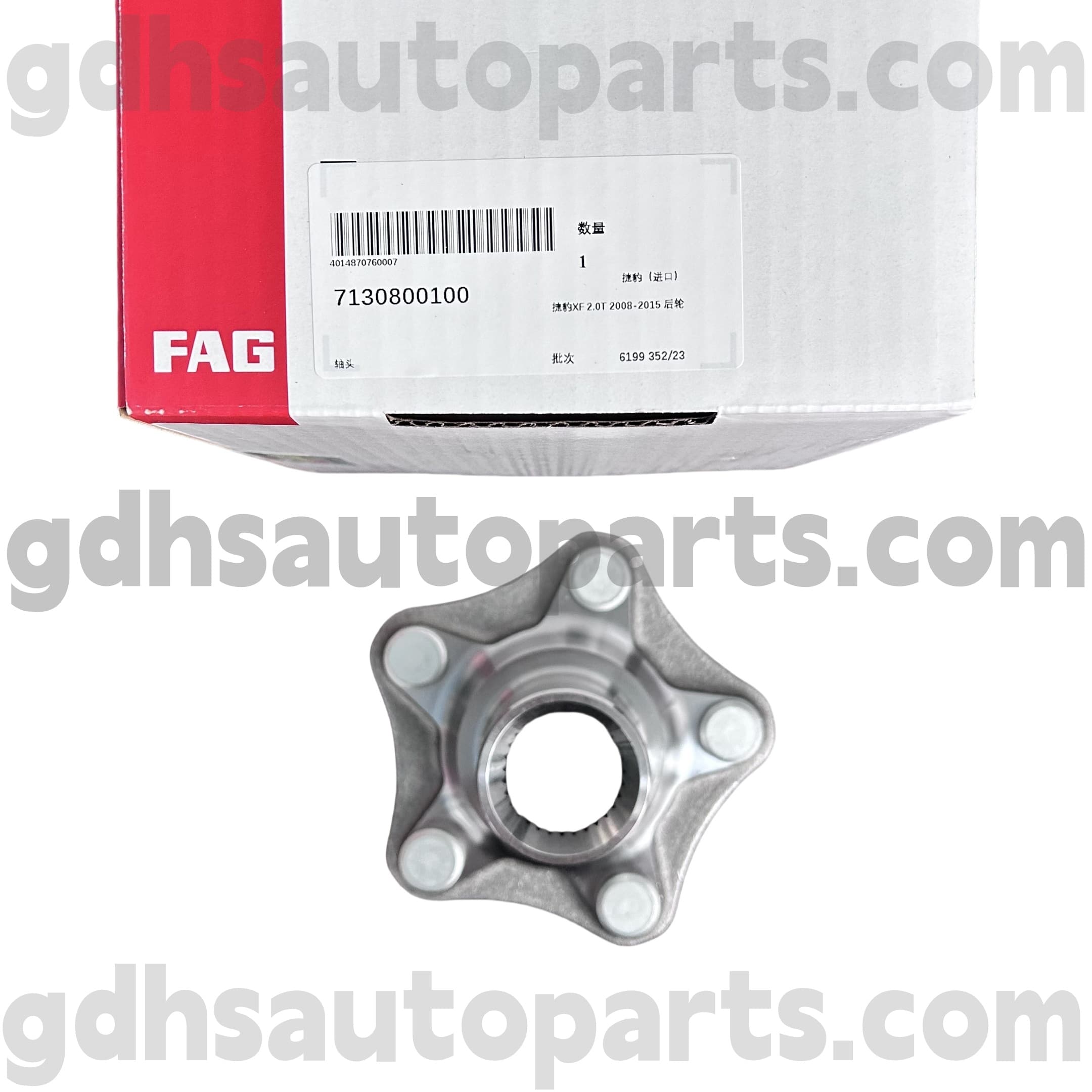 7130800100 Schaeffler Fag Wheel Hub pro Jaguar XJ, Jaguar XF, Jaguar XK, F-Type, F-Pace OE no. C2D60511