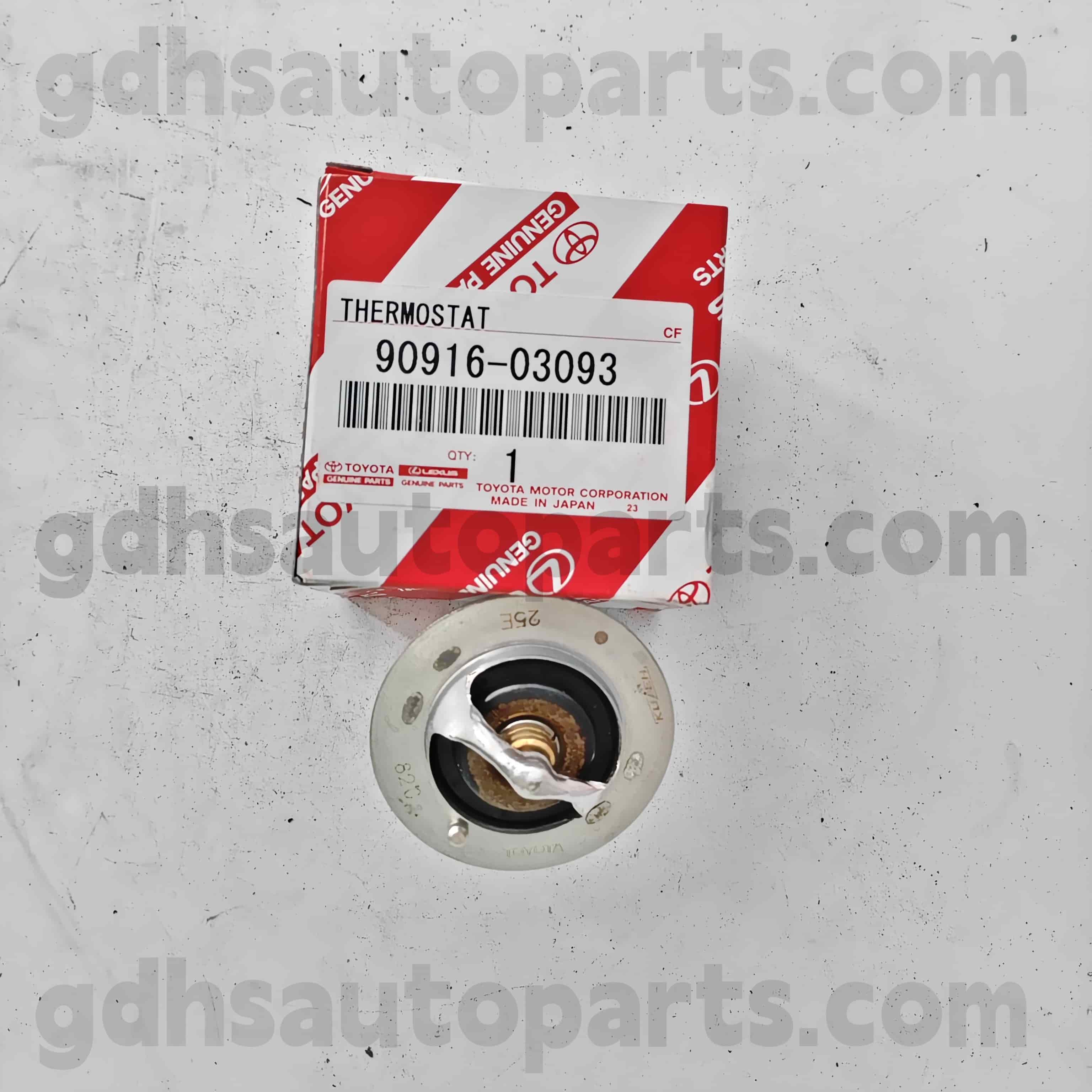 90916-03118 Toyota Origine Parts Thermostat for Hilux 、 Land Cruiser Prado 、 Fortuner 、 Coaster Chassis no. 1KDFTV..KDJ120