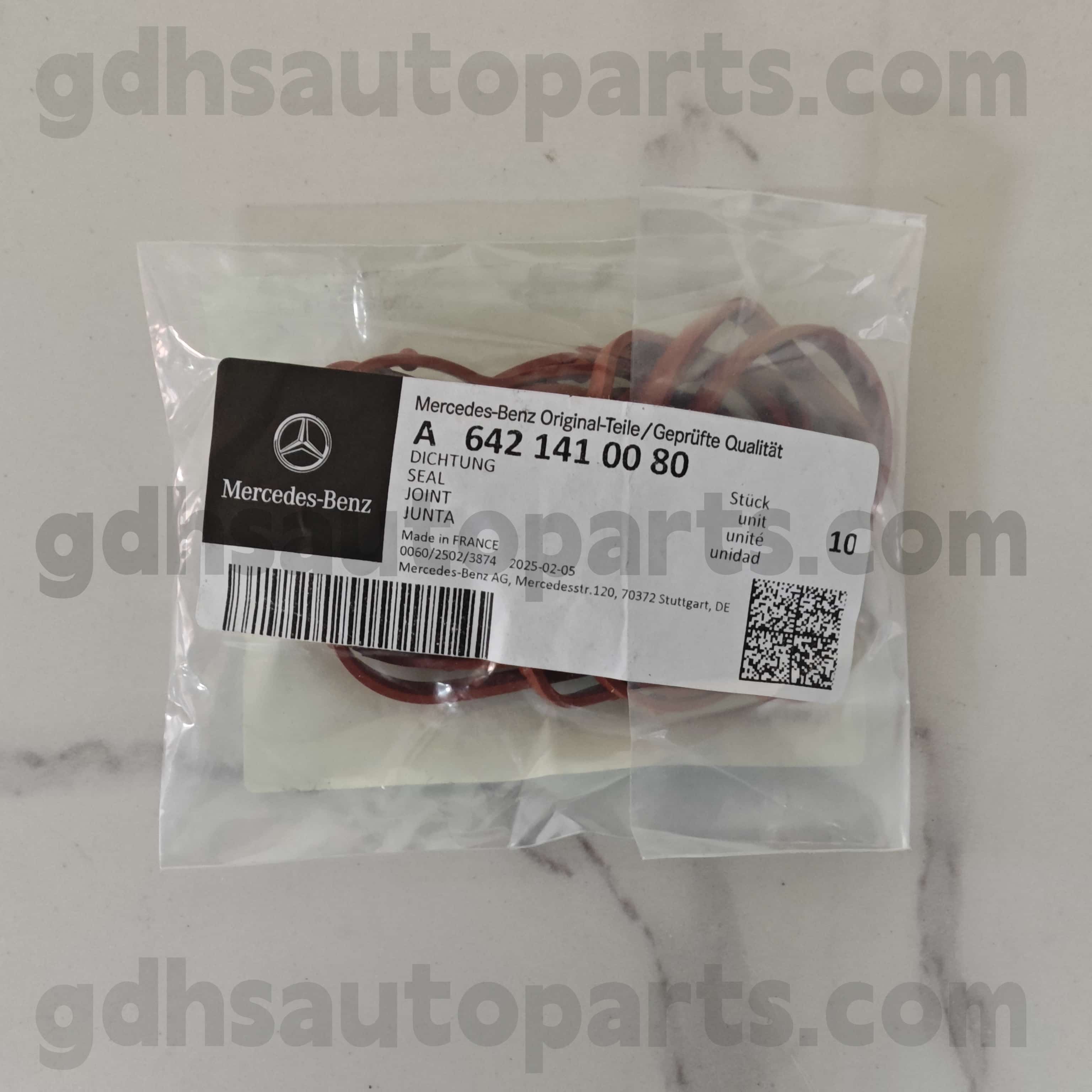 A 642 14100 80 Mercedes-Benz Originální části O-kroužek pro 642855 OM642 ， 642890 OM642，642820 642，642868 OM642，642887 OM642