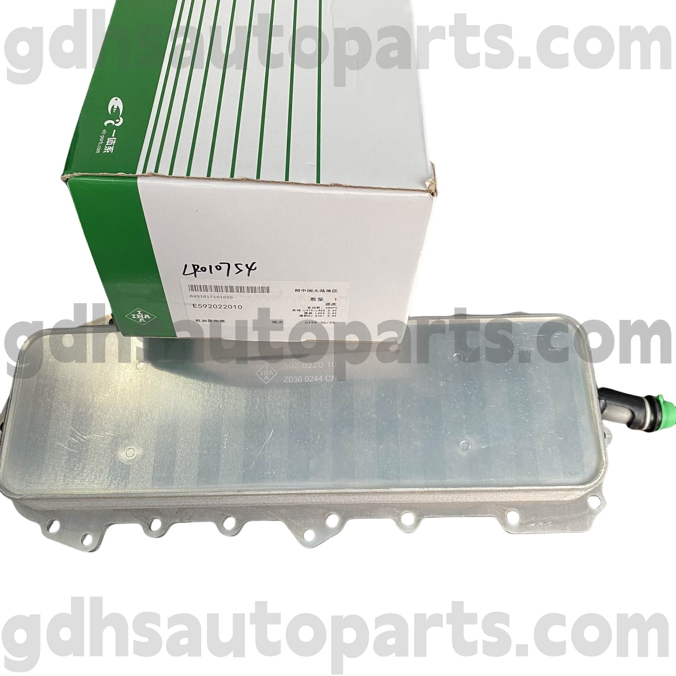 E5920220100 Schaeffler ina motorový olej chladič pro Range Rover, Range Rover Sport, Land Rover Discovery 4 OE Ne. LR010754