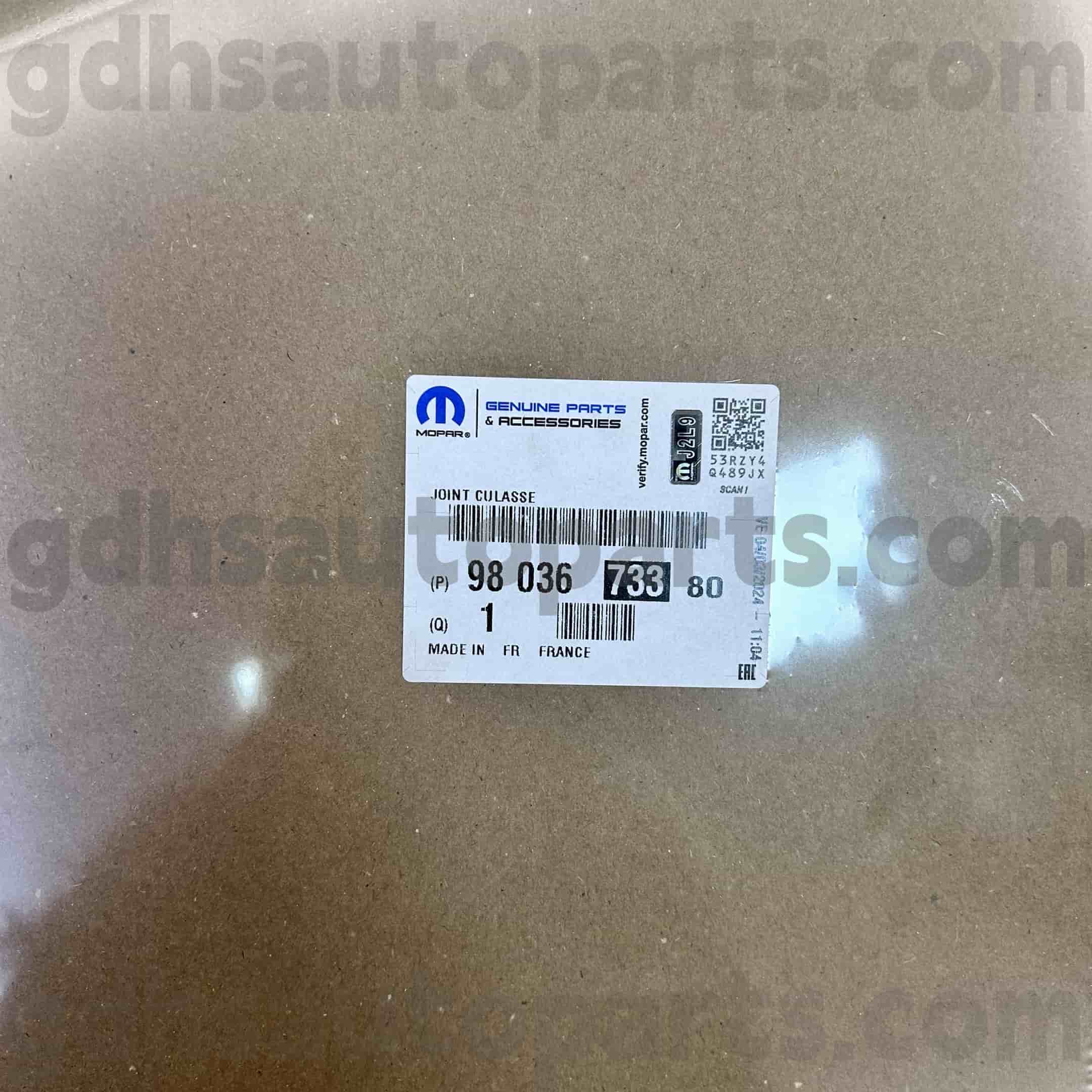 Těsnění hlavy mopar pro Peugeot 607 5008 OE.NO 9803673380